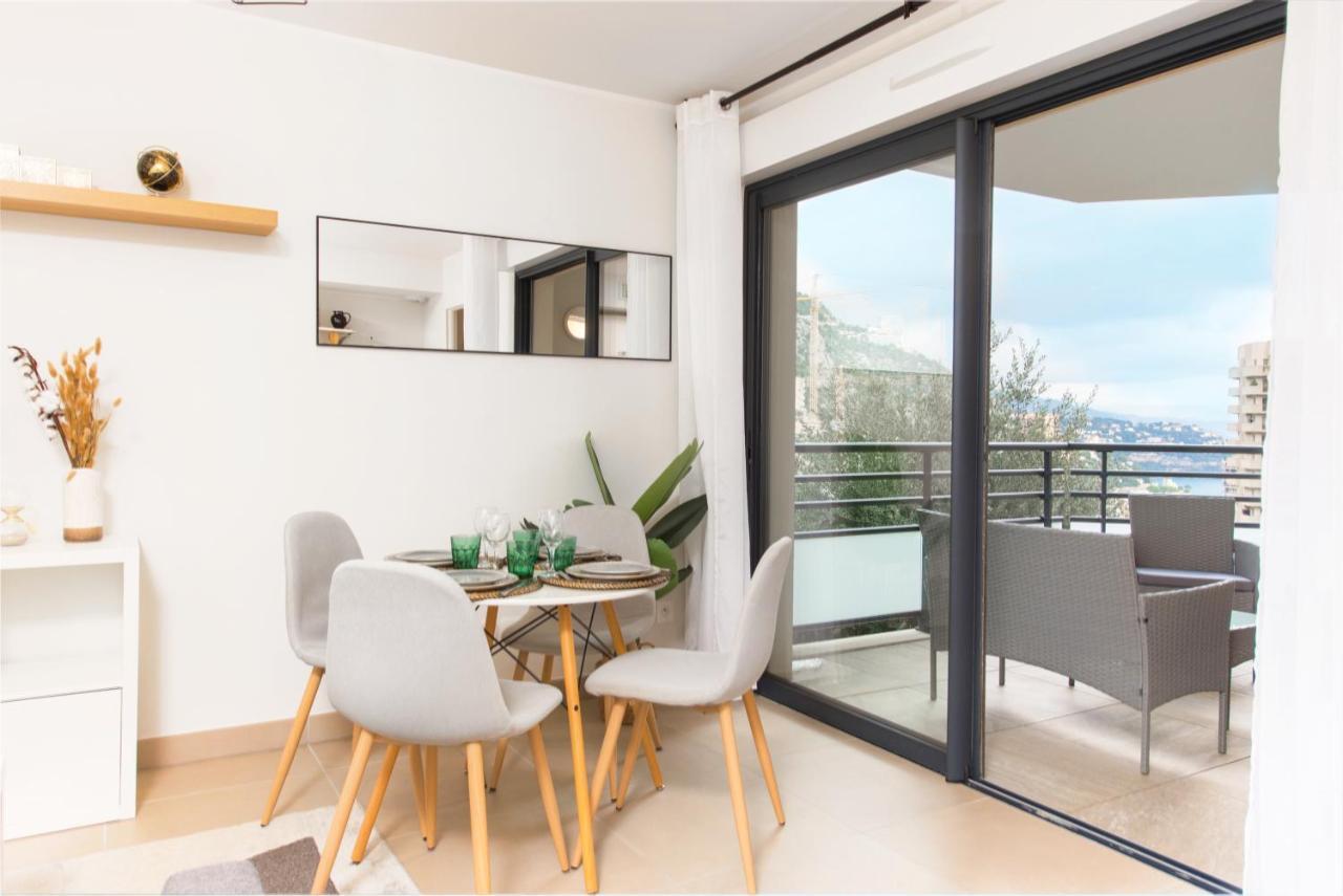 Vue Monaco & Tour Odeon - Terrasse - Parking - Bh Lägenhet Beausoleil Exteriör bild