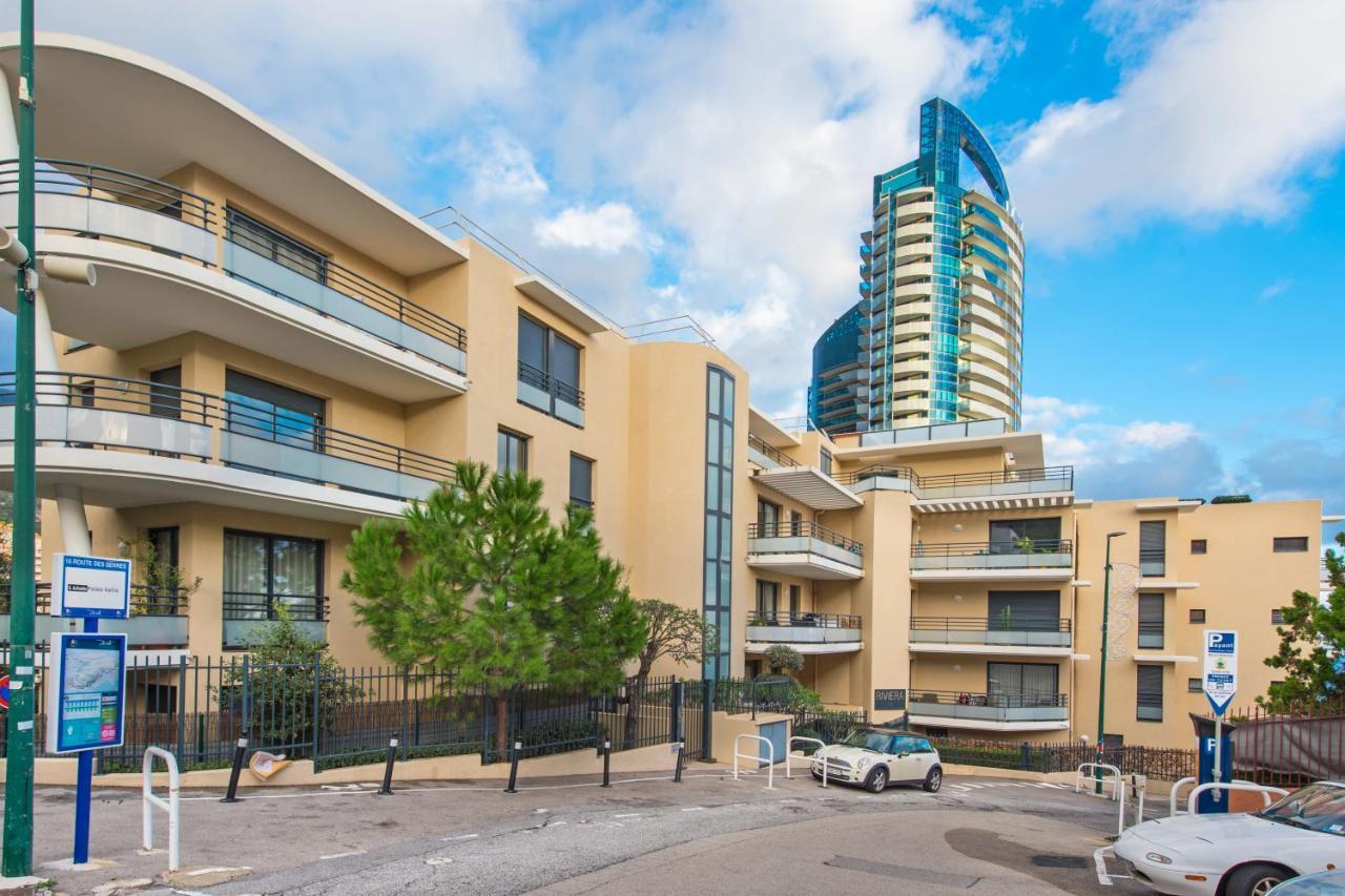 Vue Monaco & Tour Odeon - Terrasse - Parking - Bh Lägenhet Beausoleil Exteriör bild