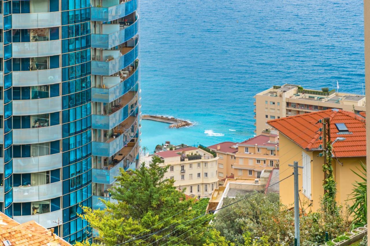 Vue Monaco & Tour Odeon - Terrasse - Parking - Bh Lägenhet Beausoleil Exteriör bild