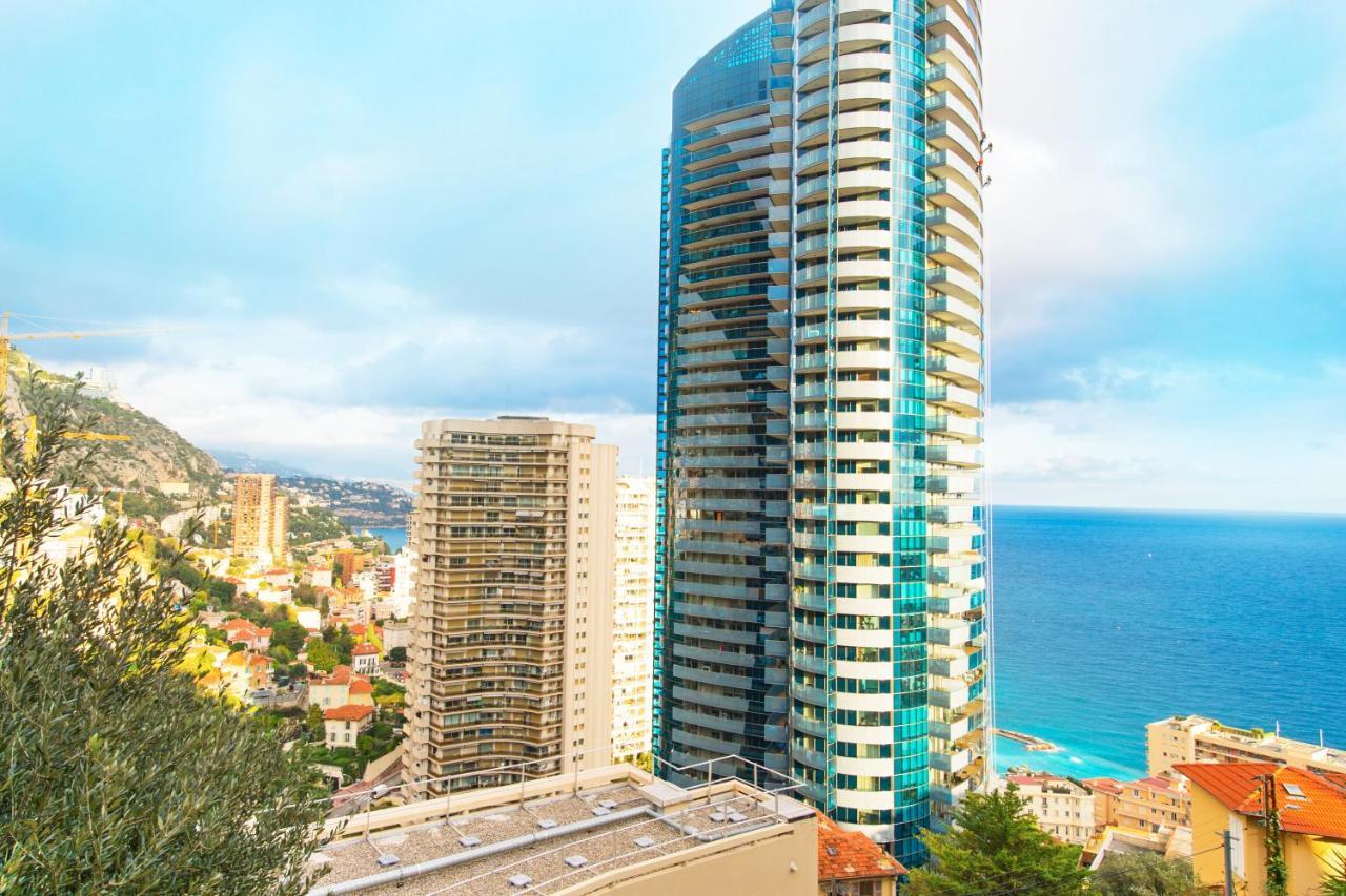 Vue Monaco & Tour Odeon - Terrasse - Parking - Bh Lägenhet Beausoleil Exteriör bild