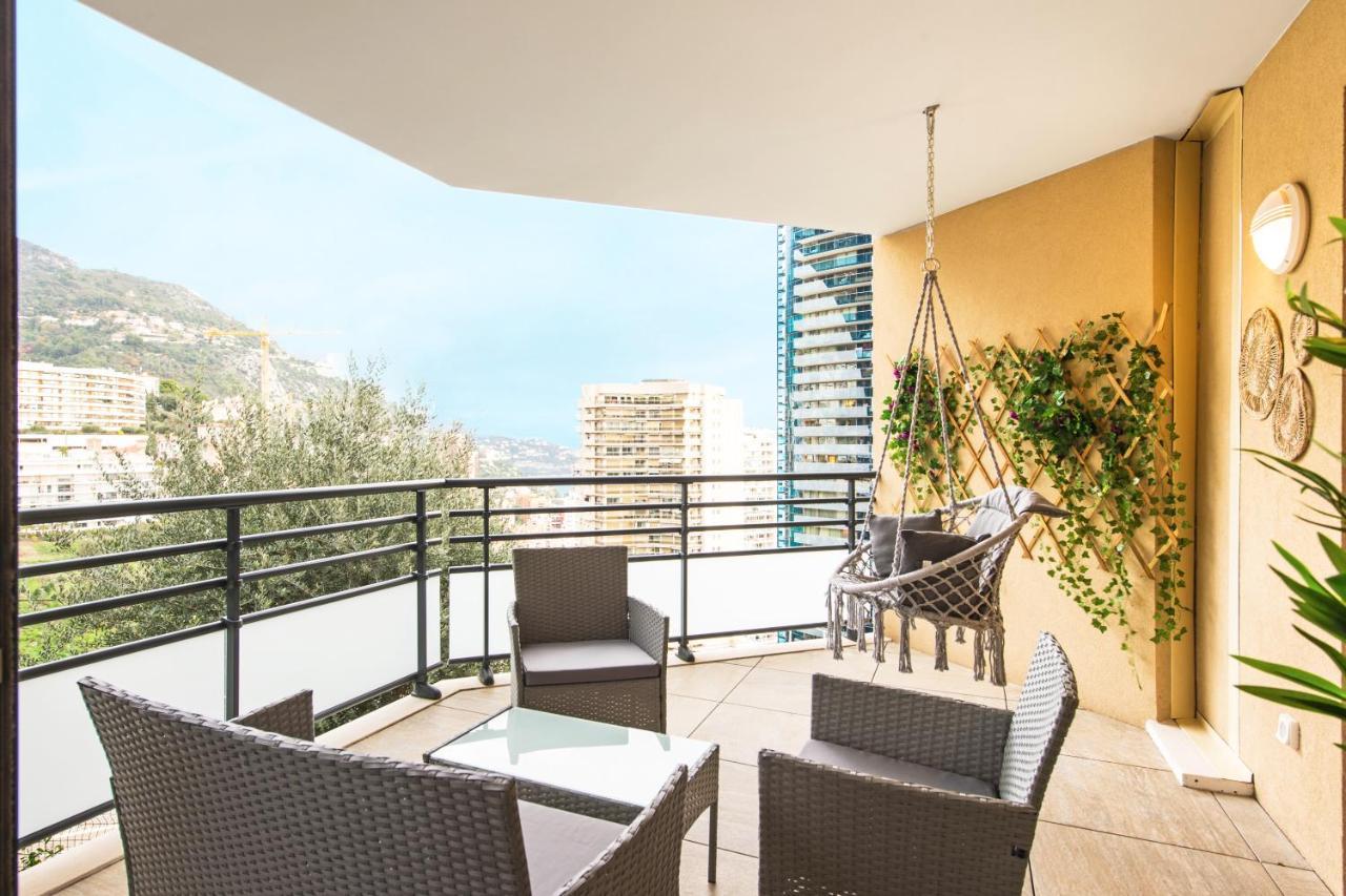 Vue Monaco & Tour Odeon - Terrasse - Parking - Bh Lägenhet Beausoleil Exteriör bild